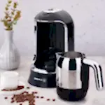 Turkish Electric Coffee Maker (Black)-Korkmaz - Image 2