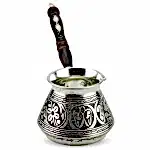 Turkish Copper Coffee Pot Handcrafted - Sedef - Turkish Craft