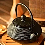 Turkish Linden-Sümbül Cast Iron Teapot (Black)-750ml - Bambum