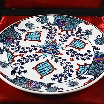 Turkish Iznik Tile Ceramic Plate Handmade - Anatolia