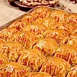 Turkish Baklava with Pistachio Square