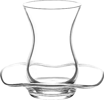 Lav Turkish Tea Glass Set-Diva (12pcs)