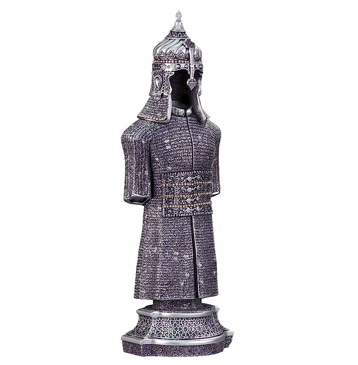 Relaxing Prayer Armor Model Gift Silver Trinket-Large - Image 2