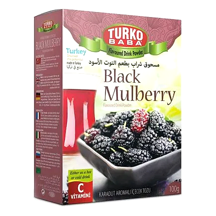 Turkish Black Mulberry Powder Tea Oralet - Turko Baba