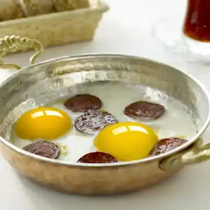 Turkish Copper Egg Pan Handcrafted - Anatolia