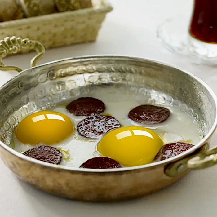 Turkish Copper Egg Pan Handcrafted - Anatolia