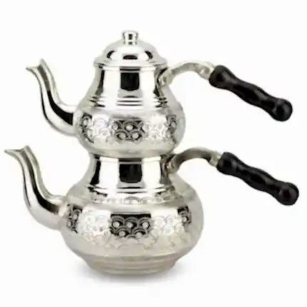 Turkish Copper Tea Pot Handcrafted - Beylerbeyi