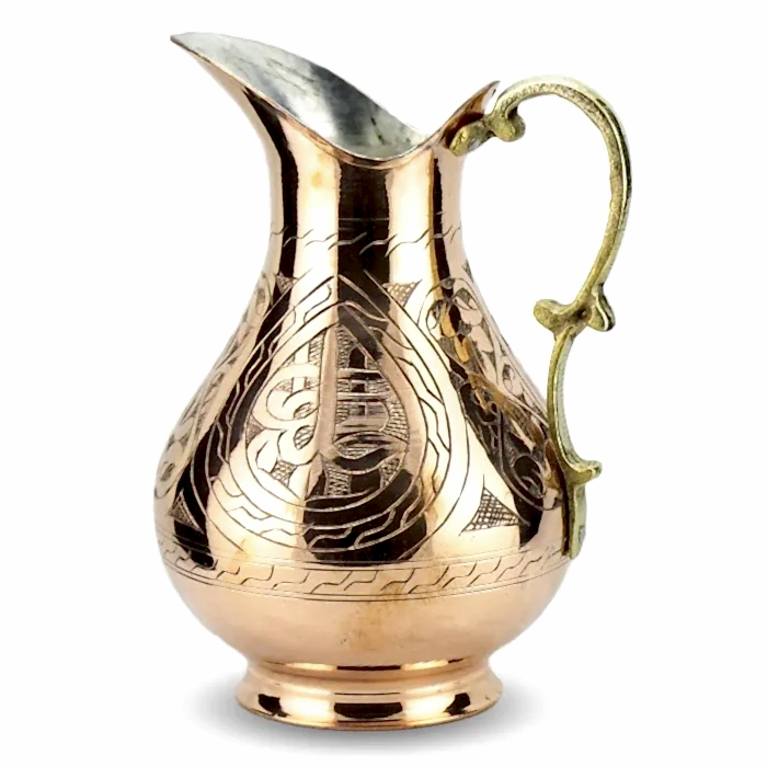 Turkish Copper Water Jug Antique - Mihriman