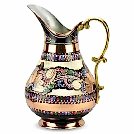 Turkish Copper Water Jug Antique - Rose