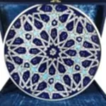 Turkish Iznik Tile Ceramic Plate Handmade - Seljuk Star