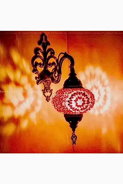 Turkish Mosaic Abrik Wall Lamp - Vuslat