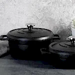 Turkish Casting Cookware Casta Black (24x10,5cm) - Korkmaz - Image 2